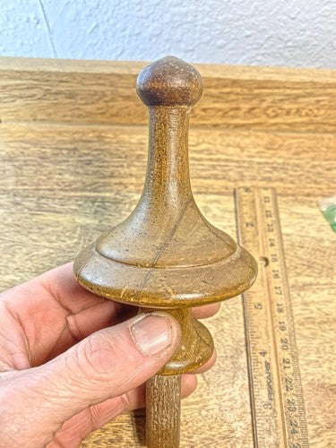 Clock Finial 4 1/2 Inches Tall, 2 3/4 Inch Diameter, 9/16 Inch Shaft    (KD2085)