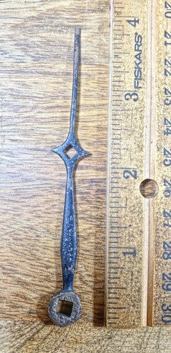 Old Clock Minute  Hand 3 7/8" Long (See Desc For Arbor Size)  (KD332)