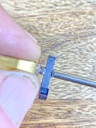 Clock Movement Verge (33.19mm Length, 10.57mm Between Teeth, .95 Pivot) (KD1053)