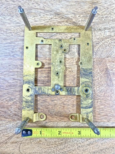 New Haven Clock Movement Back Plate (Pivots Look Good)  (KD1226)
