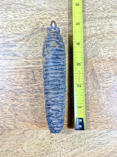 Cuckoo Clock Cast Iron Pine Cone Weight 304g, 4.8 Inches Long   (KD1233)