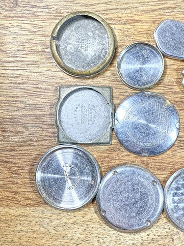 Assorted Lot Of Old Watch Case Parts (Lot Of 10) (KD1775)