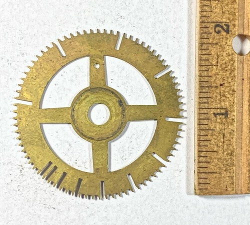 Antique Clock Movement Count Wheel  (51.06mm Dia, 6.65mm Inner Dia) (KD215)