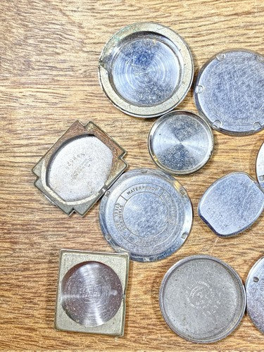 Assorted Lot Of Old Watch Case Parts (Lot Of 10) (KD1778)