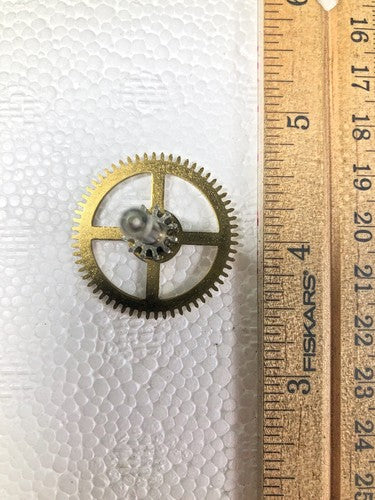 Jauch Clock Movement (PL 21cm) Chime Side 2nd Wheel (See Pics To ID)     (K8556)