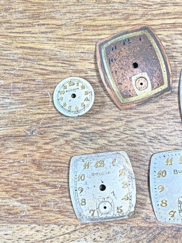 Assorted Lot Of Old Watch Dials (Lot Of 5) (KD2276)