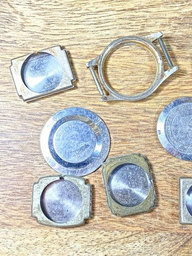 Assorted Lot Of Old Watch Case Parts (Lot Of 10) (KD1965)