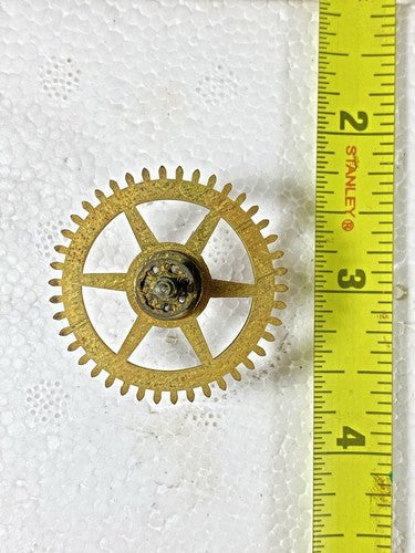 New Haven Clock Movement Time Side 4th Wheel  (See Pics to ID Mvmt)     (KD1215)