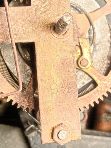 Gilbert Kitchen Clock Movement Alarm Setting Wheel (See Pics To ID) (KD1609)