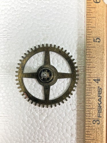 Ingraham 30 Hour Clock Movement Time Side 3rd Wheel (See Pics To ID) (K8639)