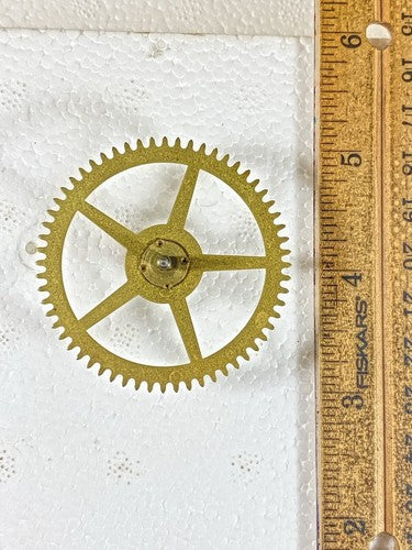 Sessions Clock Movement Time Side 2nd Wheel (See Pics To ID Movement)   (KD1084)