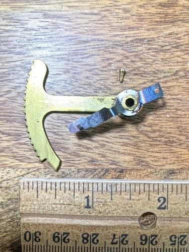 Old Waterbury  Bim Bam Clock Movement Rack (See Pics to ID Mvmt)   (K8514)