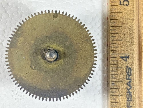 Japy Freres Clock Movement Time Side Main Wheel (See Pics To ID Mvmt)    (KD483)