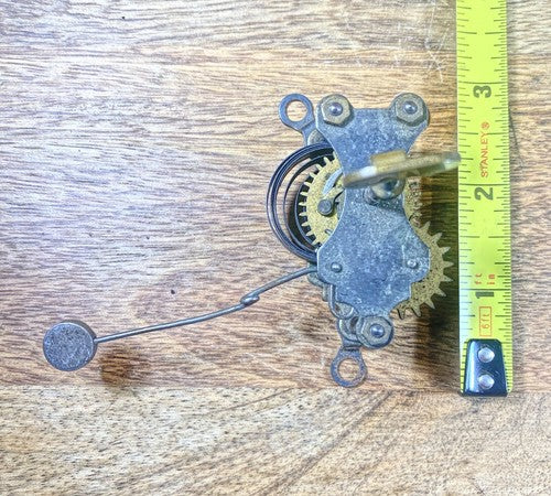 Old Kitchen Clock Alarm Movement (Spring Is Good) For Parts/Repair (KD1289)