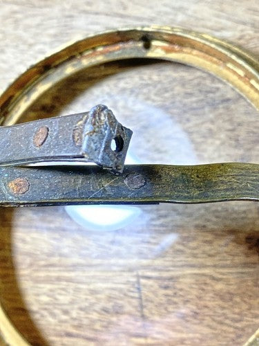 Antique Clock Bezel W/ Beveled Glass (116.00mm Dia, 92.95mm Inner Dia)  (KD3593)