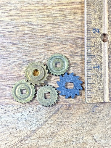 Assorted Lot Of Old Clock Movement Click Wheels (Lot Of 5) (KD1994)