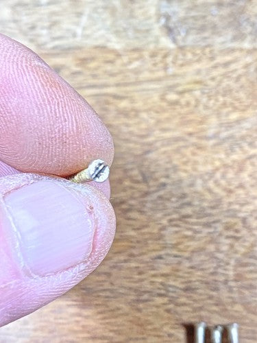 Antique Clock Dial Pan Mounting Screws   (KD612)
