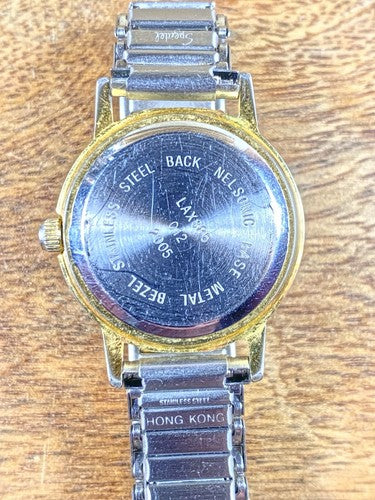 Vintage Explraes Silver and Gold Ladies Watch (Parts/Repair or Battery? )(KD135)