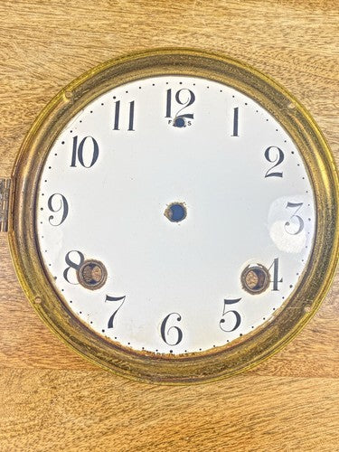Old 6.43 Inch Or 163.3mm Diameter Metal Clock Dial Pan    (KD144)