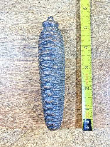 Cuckoo Clock Cast Iron Pine Cone Weight 1021g, 6.5 Inches Long     (KD1274)