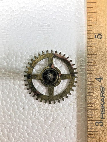 Ingraham 30 Hour Clock Movement Strike Side 3rd Wheel (See Pics To ID) (KD2171)