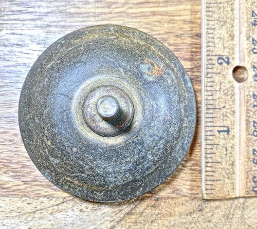 Old Wall Clock Gong Base Cover (60.95mm Dia, 6.10mm Dia Shaft) (KD406)