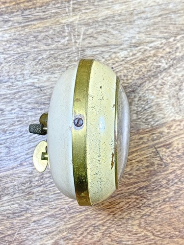 Westclox Style 5 Baby Ben Model 61-R White Case Alarm Clock 1939-49     (K9933)