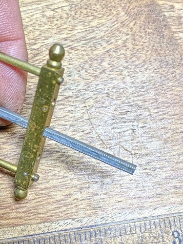 Clock Pendulum 6 1/4 Inches Long (Needs Bob & Rating Nut) (KD2184)