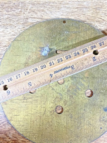 Old Ansonia 8 Day Clock Movement Dial Pan    (K9975)