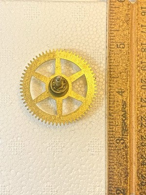 New Haven Wall Clock Movement Strike Side 2nd Wheel (See Pics To ID Mvmt) KD4516