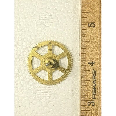 Waterbury Bim Bam Clock Movement Strike Side 4th Wheel (See Pics to ID) (K8519)