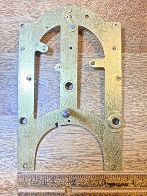 Made In Japan Clock Movement Front Plate (Pivots Look Good)  KD4276