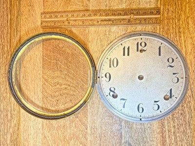 Gilbert Clock Dial (5.88 Inch Dia) W/ Bezel And Convex Glass     (KD4387)