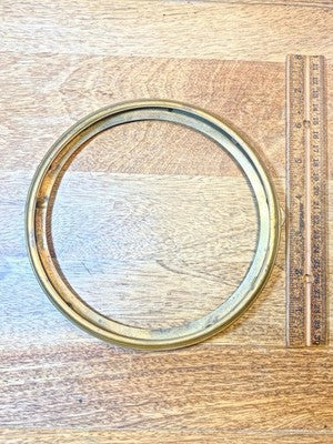 Antique Clock Bezel (No Glass) (165.3mm Dia, 141.5mm Inner Dia) (KD4427)