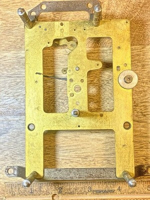 Ingraham (Stamped 10/29) Clock Front Plate - Vintage Clock Parts KD3436