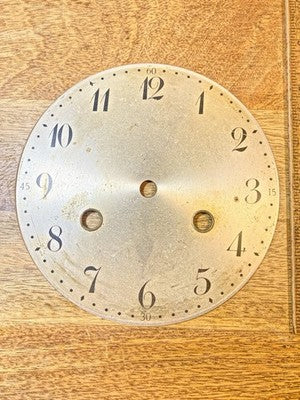 Old 5.32 Inch Or 135.2mm Diameter Metal Clock Dial Pan        (KD4034)