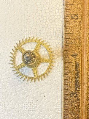 New Haven Wall Clock Movement Escape Wheel (See Pics To ID Mvmt)KD4527