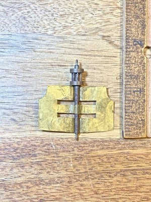 Made In Japan Clock Movement Strike Side Fly Wheel (See Pics To ID Mvmt)  KD4263