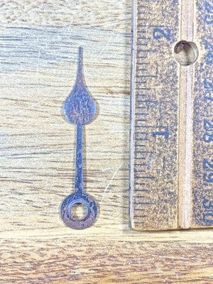 Old Rusty Clock Hour Hand 1 13/16 Inches Long (Arbor Is 2.9mm Dia.) (KD3084)