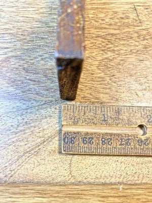 Parlor Or Kitchen Clock Wooden Side Trim Piece  (6 1/2 X 2 Inches) (KD3077)