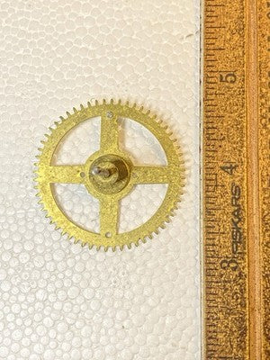 Ingraham (Stamped 5 12) Clock Movement Strike Side 4th Wheel (KD4298)