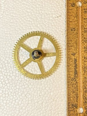 Made In Japan Clock Movement Time Side 2nd Wheel (See Pics To ID Mvmt)  KD4262