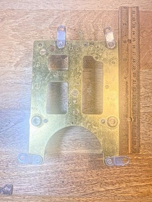 Gilbert Clock Movement (Stamped 30) Front Plate (Pivots Look Good) (KD4613)