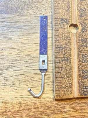 2 Inch Long Clock Pendulum Rod and Spring  - Vintage Clock Parts KD3478