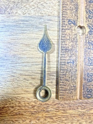 Clock Hour Hand 1.9 Inches (Arbor Dia 0.18 inches)- Vintage Clock Parts KD3267