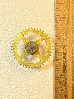 Ingraham (Stamped 12 14) Clock Movement Time Side 3rd Wheel (KD3632)