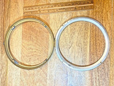 Antique Clock Bezel (No Glass) (147.1mm Dia, 124.8mm Inner Dia) (KD4386)
