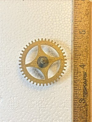 Ingraham (Stamped 12 27) Clock Movement Time Side 4th Wheel (KD4548)