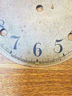 Gilbert Clock Movement (Stamped 30) Dial Pan (See Pics To ID Mvmt)   (KD4593)