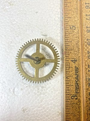 DRGM Clock Movement Time Side 4th Wheel (See Pics To ID Movement)   (KD2637)